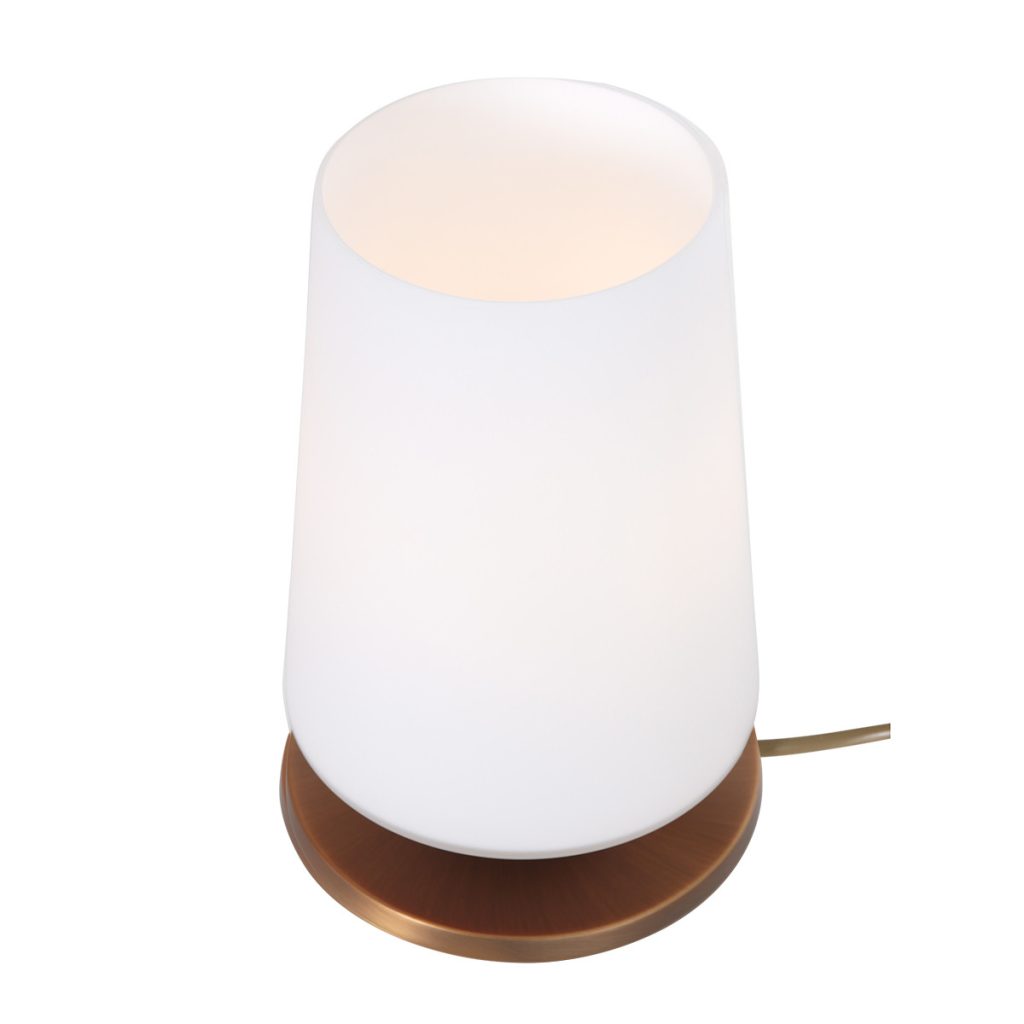 Klassieke melkglas tafellamp brons Steinhauer Ancilla - Afbeelding 8