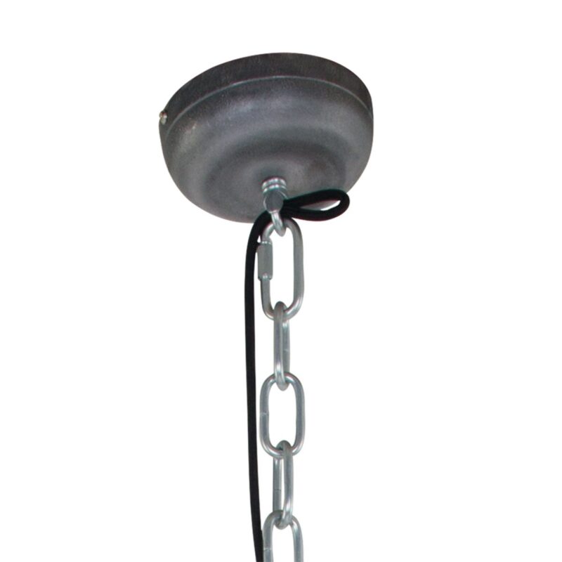 Robuuste stalen hanglamp koepelvorm metaal/glas Steinhauer Bikkel - Afbeelding 11