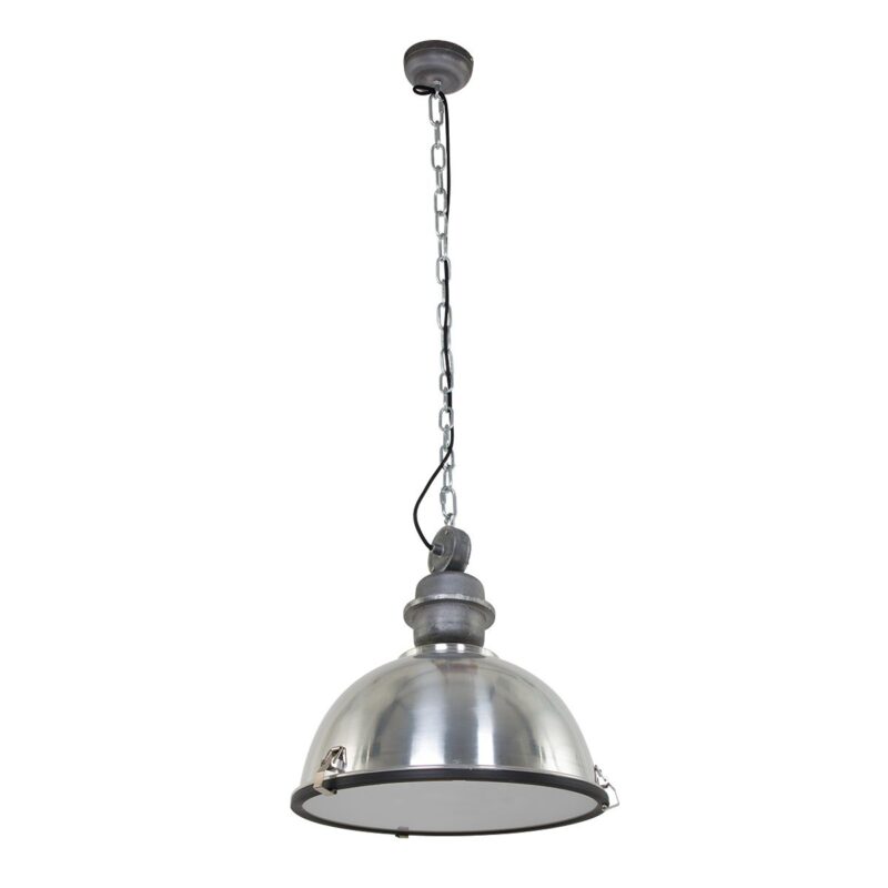 Robuuste stalen hanglamp koepelvorm metaal/glas Steinhauer Bikkel - Afbeelding 12