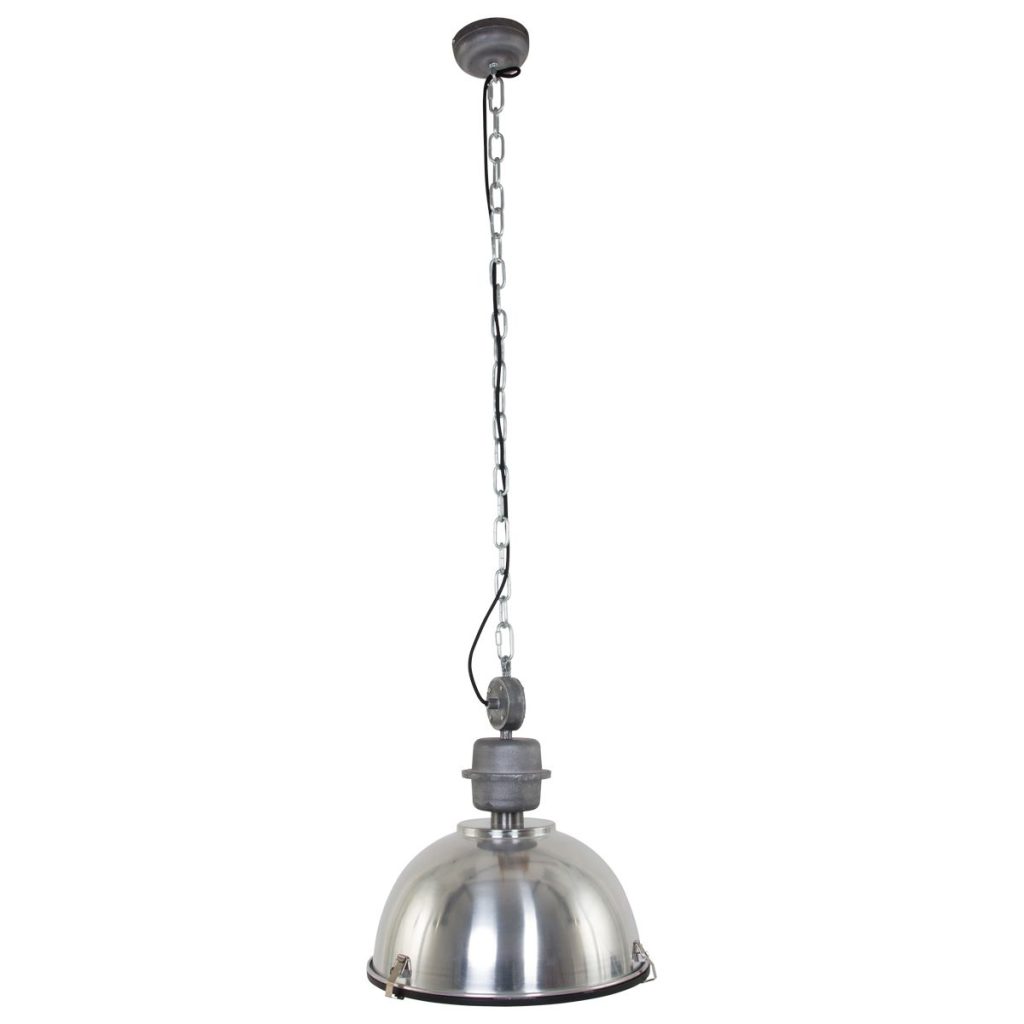 Robuuste stalen hanglamp koepelvorm metaal/glas Steinhauer Bikkel - Afbeelding 13