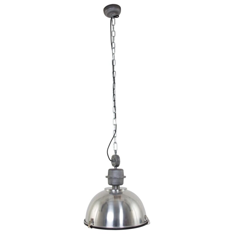 Robuuste stalen hanglamp koepelvorm metaal/glas Steinhauer Bikkel - Afbeelding 13