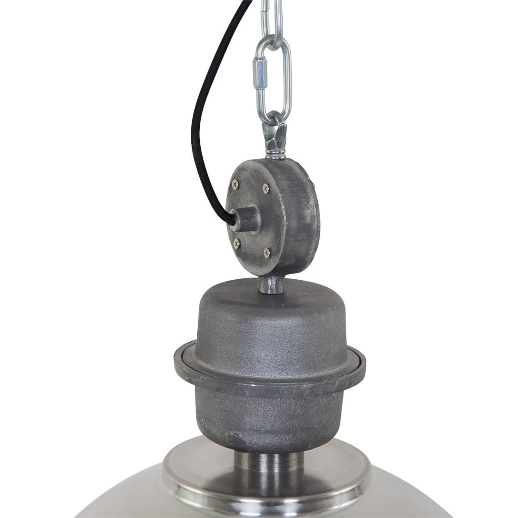 Robuuste stalen hanglamp koepelvorm metaal/glas Steinhauer Bikkel - Afbeelding 4