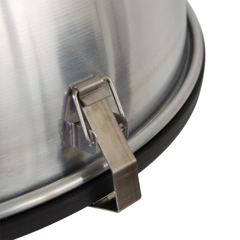 Robuuste stalen hanglamp koepelvorm metaal/glas Steinhauer Bikkel - Afbeelding 6