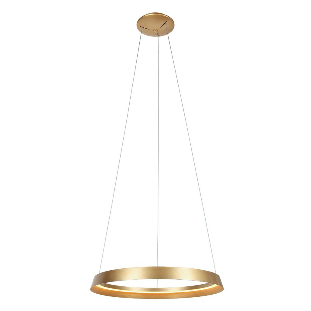 Gouden Cirkelvormige Hanglamp LED Steinhauer Ringlux - Afbeelding 2