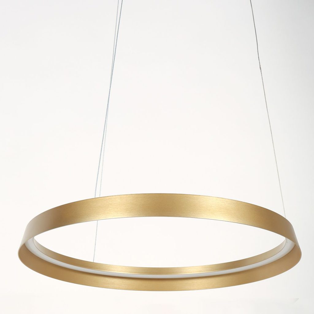Gouden Cirkelvormige Hanglamp LED Steinhauer Ringlux - Afbeelding 8
