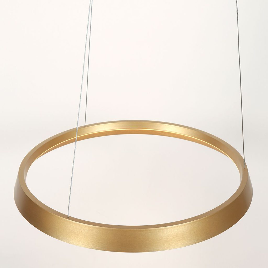 Gouden Cirkelvormige Hanglamp LED Steinhauer Ringlux - Afbeelding 9