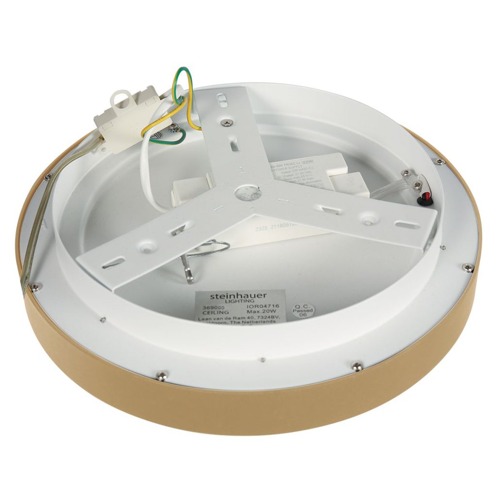 Gouden Minimalistische LED Plafondlamp Steinhauer Ringlede - Afbeelding 11