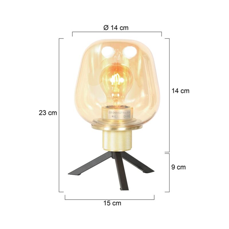 steinhauer-tafellamp-reflexion-messing-glasmetaal-ø14cm-e27-2683me-1