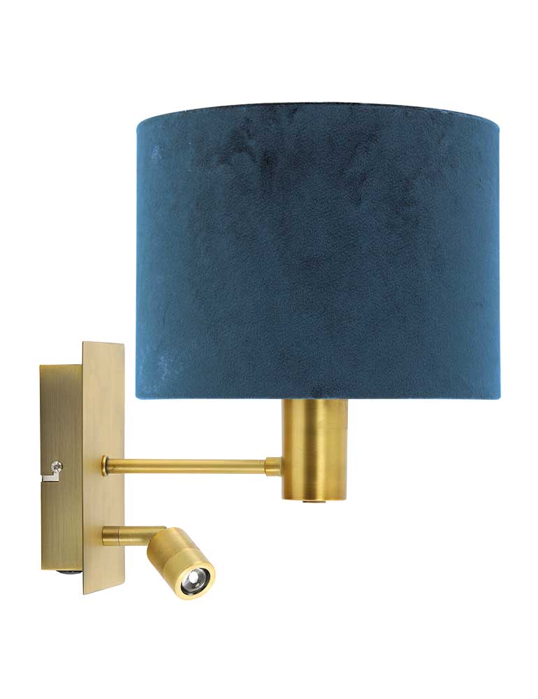 gouden-wandlamp-met-blauwe-kap-light-living-montana-3589br-1