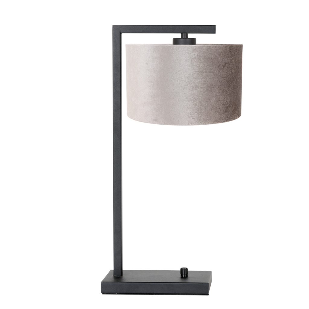 grijze-schemerlamp-met-zwart-armatuur-steinhauer-stang-7122zw