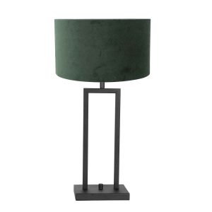 groene-tafellamp-met-zwarte-voet-steinhauer-stang-8212zw-1