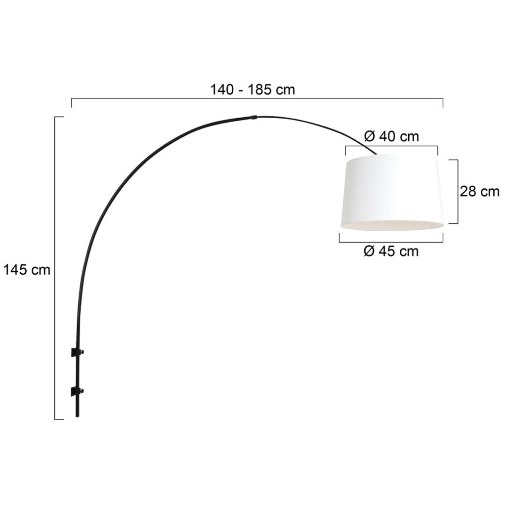 Trendy zwarte metalen wandlamp Steinhauer Sparkled light - Afbeelding 6
