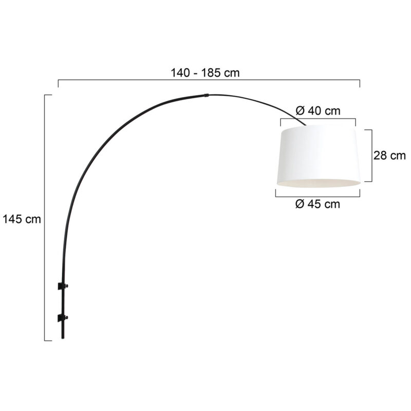 Trendy zwarte metalen wandlamp Steinhauer Sparkled light - Afbeelding 6