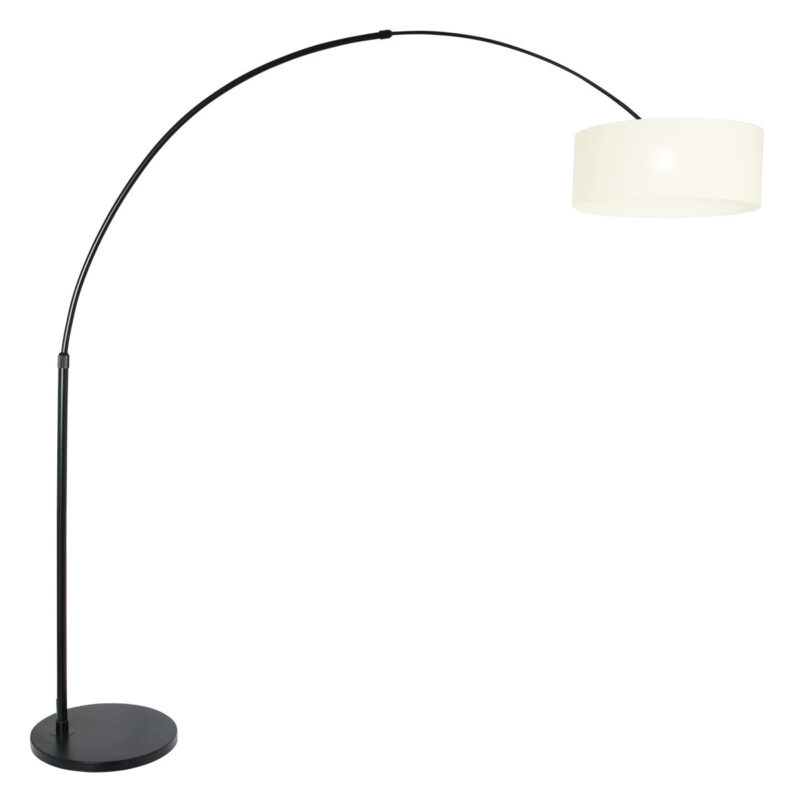 Trendy zwarte metalen vloerlamp Steinhauer Sparkled light - Afbeelding 2