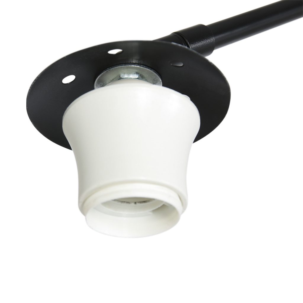 Trendy zwarte metalen vloerlamp Steinhauer Sparkled light - Afbeelding 3
