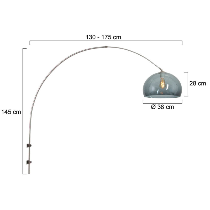 Grote verstelbare wandlamp Steinhauer Sparkled light - Afbeelding 6