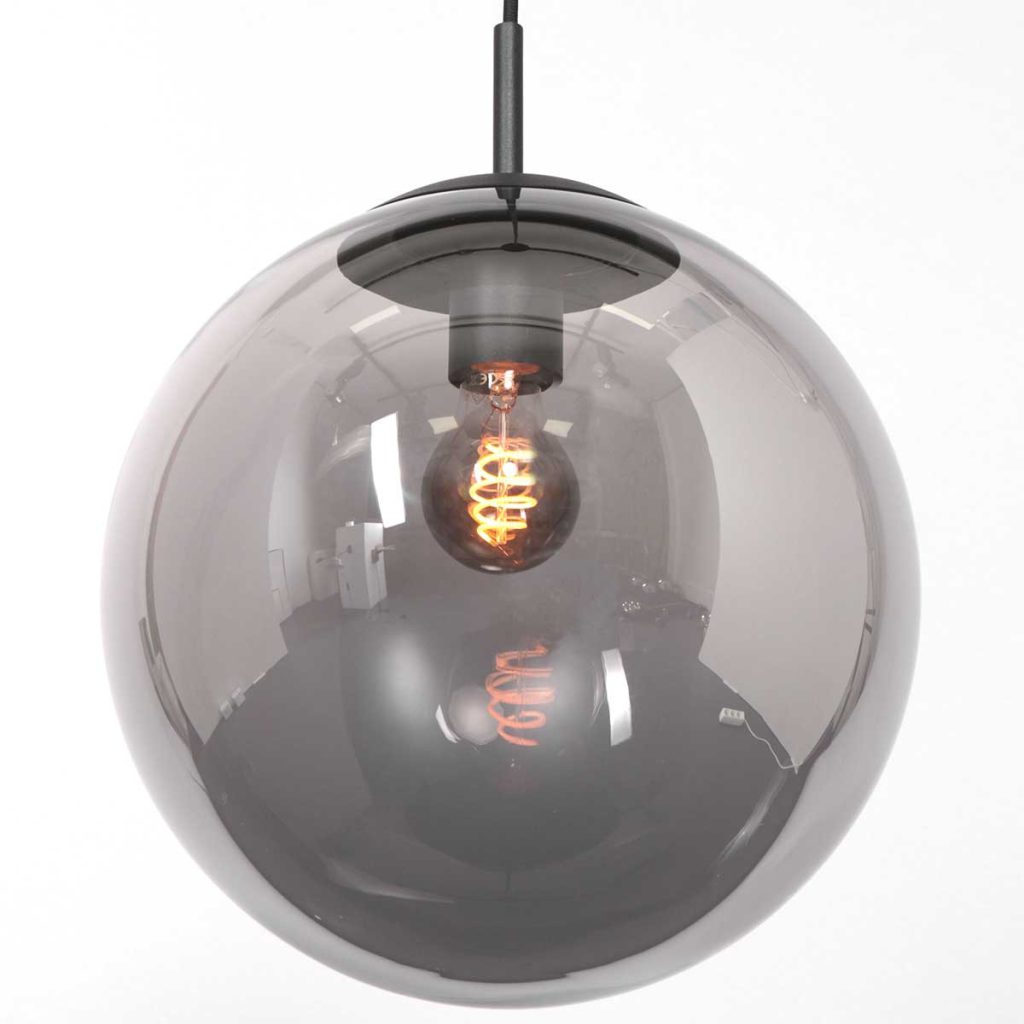 Hanglamp Bollique 20cm 3496ZW Zwart Steinhauer Bollique - Afbeelding 4