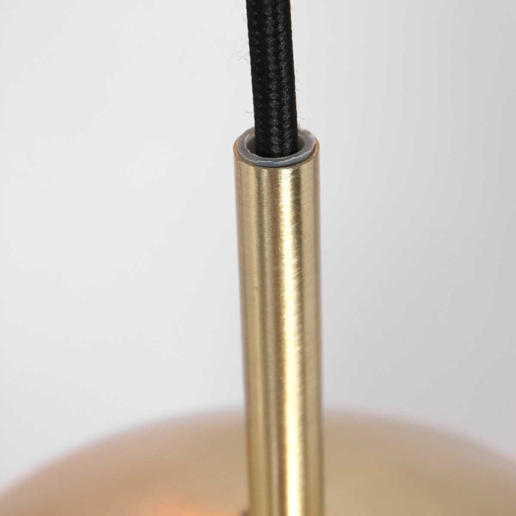 Klassieke amberkleurige glazen hanglamp Steinhauer Bollique led - Afbeelding 12