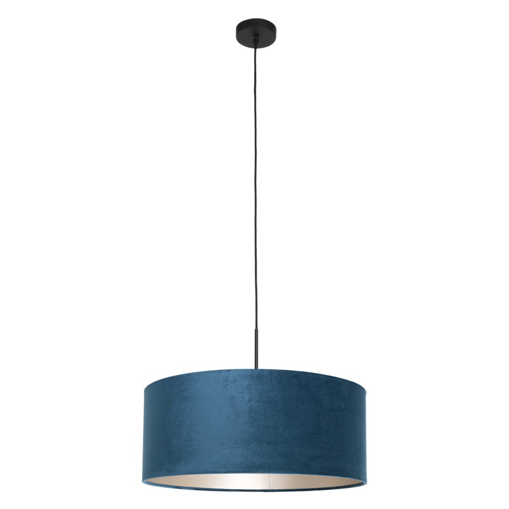 hanglamp-met-blauwe-kap-steinhauer-sparkled-light-8248zw-1