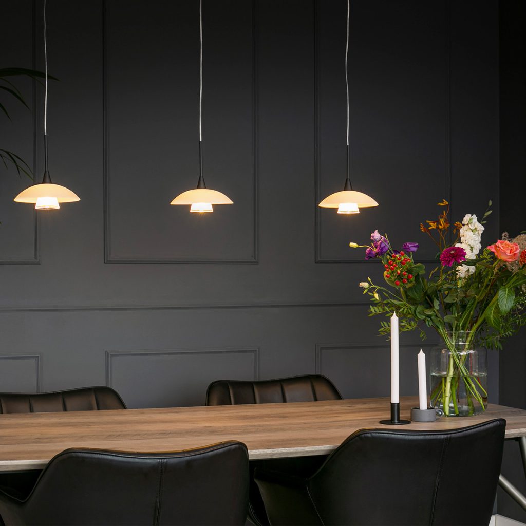 Hanglamp met glazen schotel Steinhauer Tallerken - Afbeelding 3