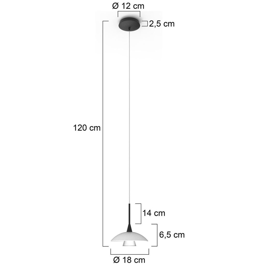 Hanglamp met glazen schotel Steinhauer Tallerken - Afbeelding 8