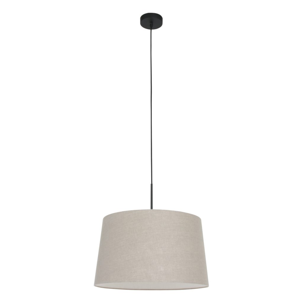 Hanglamp met linnen taupe kap Steinhauer Sparkled light - Afbeelding 2