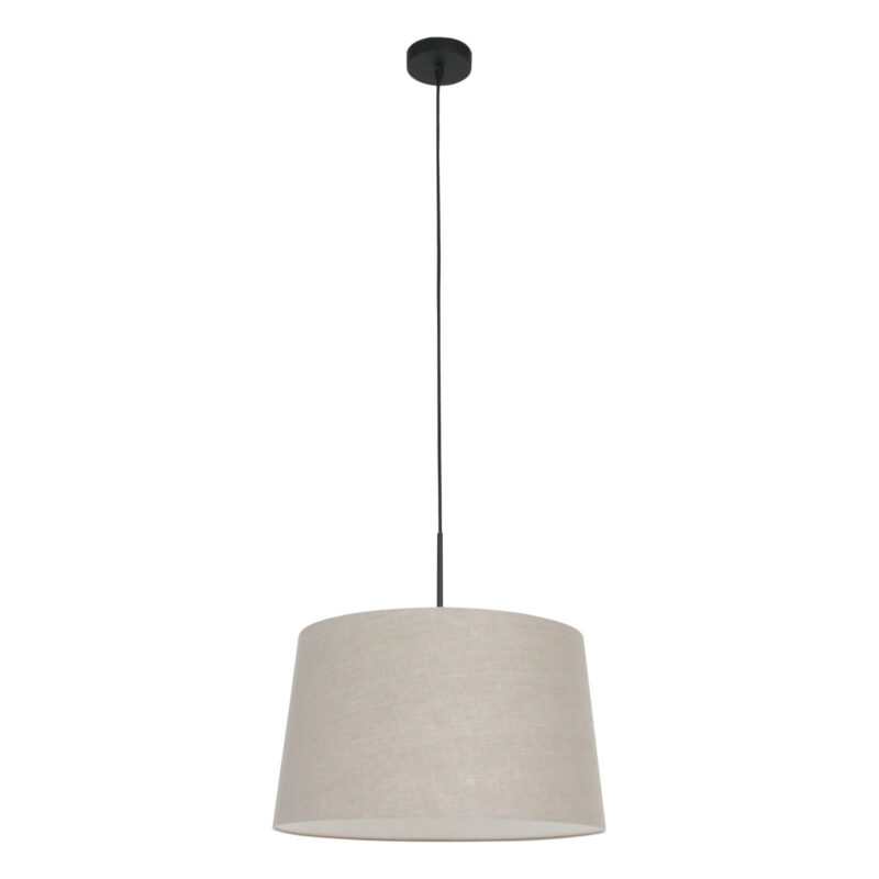 Hanglamp met linnen taupe kap Steinhauer Sparkled light - Afbeelding 2