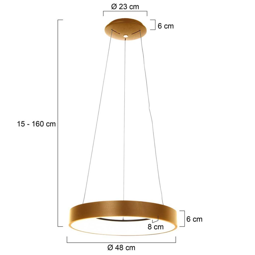 Hanglamp met ring Steinhauer Ringlede - Afbeelding 6