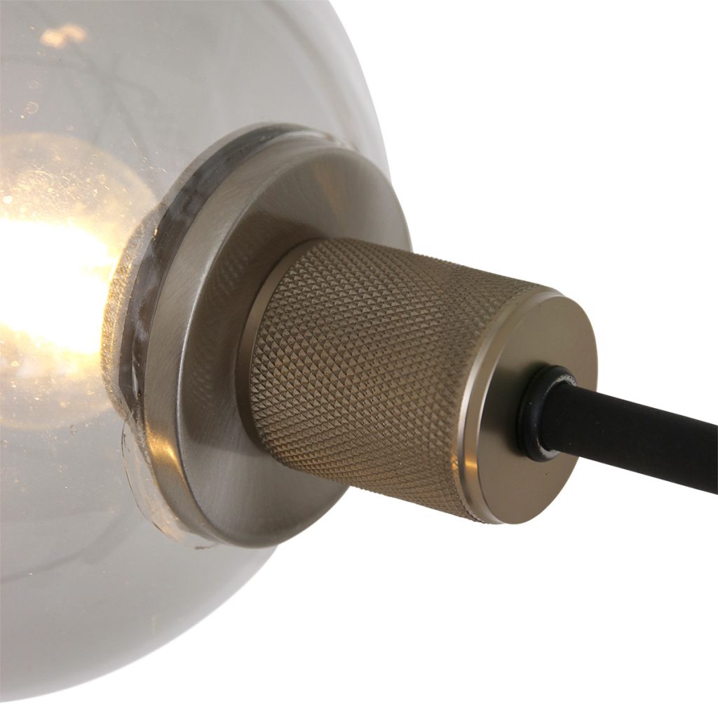 Hanglamp met rookglazen bollen Steinhauer Constellation - Afbeelding 4