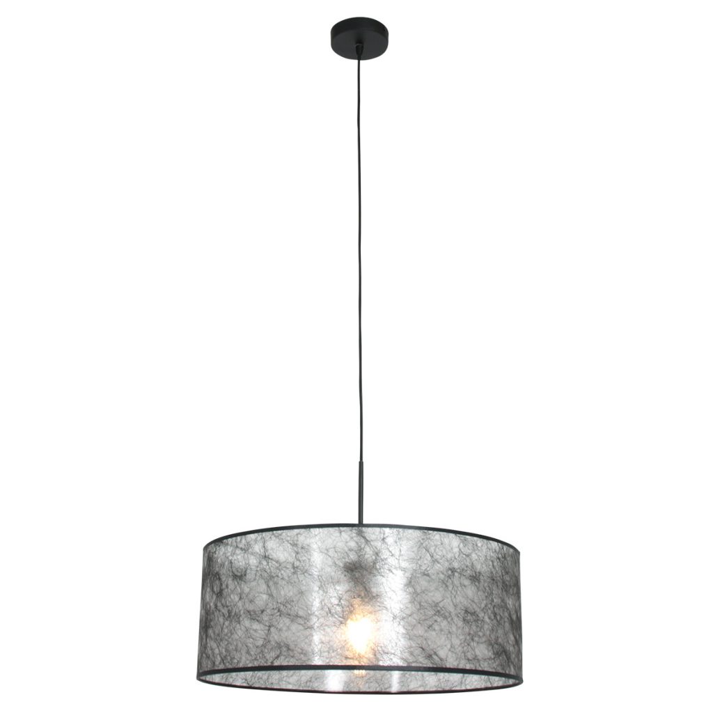 Hanglamp met zwarte sizoflor kap Steinhauer Sparkled light - Afbeelding 2