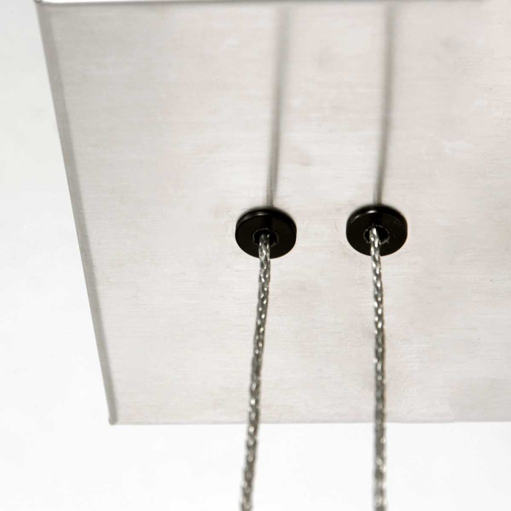 Rechthoekige design hanglamp glasplaat staal Steinhauer Profilo - Afbeelding 15