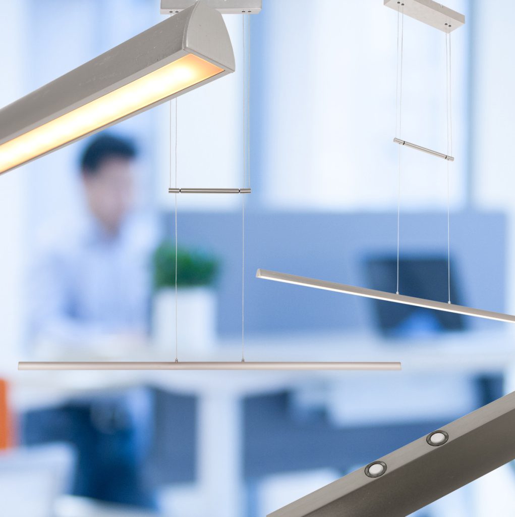 Rechthoekige design hanglamp glasplaat staal Steinhauer Profilo - Afbeelding 3