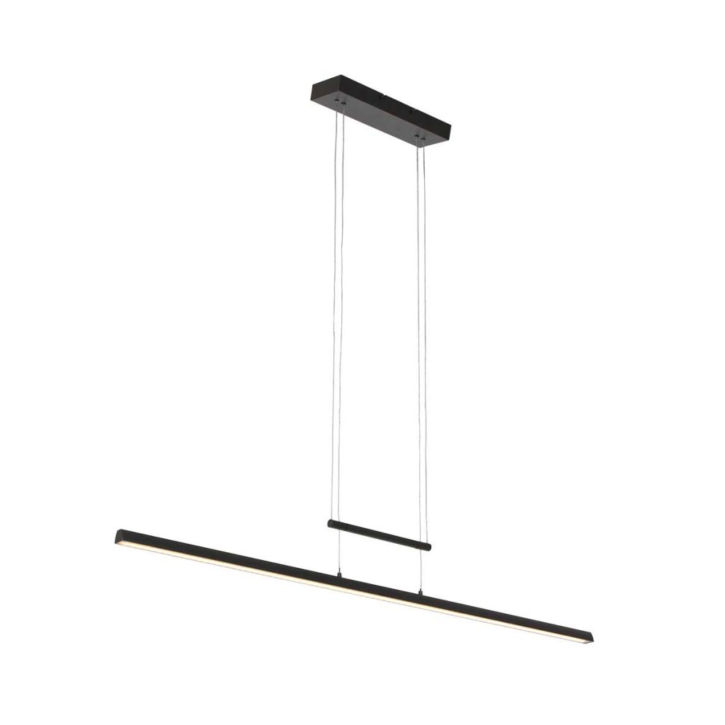 Zwarte minimalistische glasplaat hanglamp  Steinhauer Profilo - Afbeelding 2