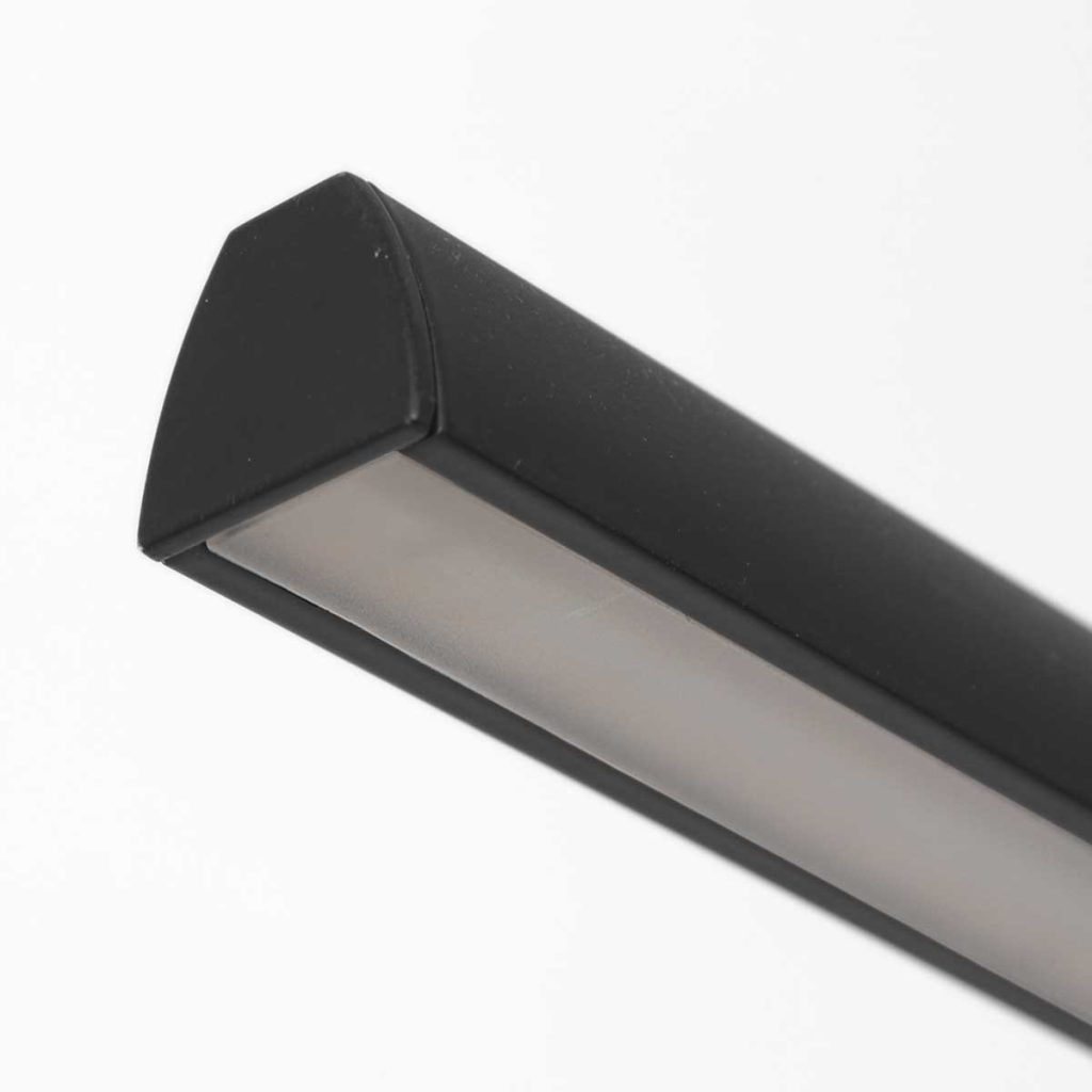Zwarte minimalistische glasplaat hanglamp  Steinhauer Profilo - Afbeelding 12