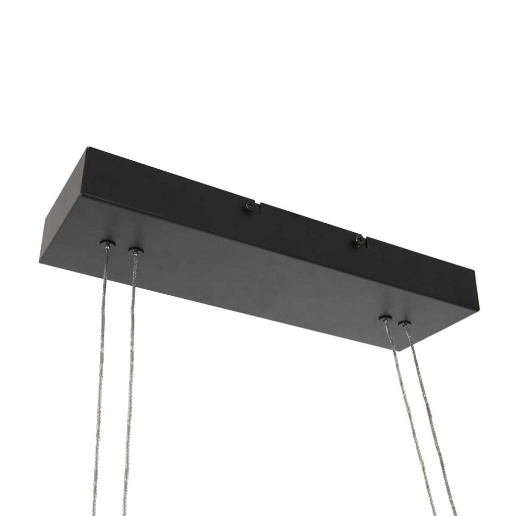 Zwarte minimalistische glasplaat hanglamp  Steinhauer Profilo - Afbeelding 5