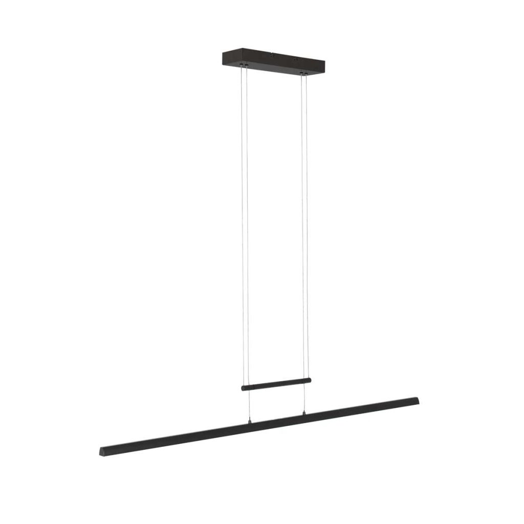 Zwarte minimalistische glasplaat hanglamp  Steinhauer Profilo - Afbeelding 10