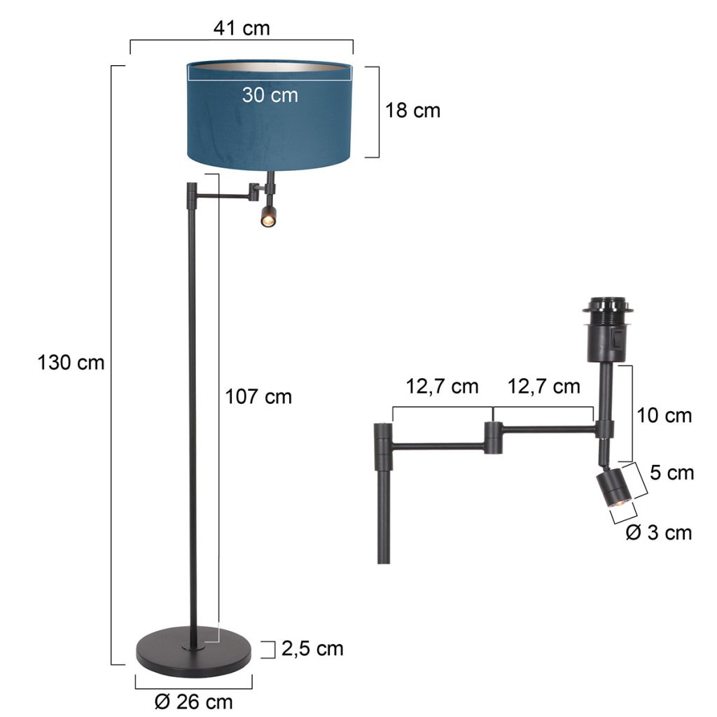 Hippe vloerlamp Steinhauer Stang - Afbeelding 6