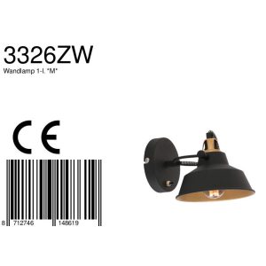 mexlite-wandlamp-nove-zwart-metaal-opbouwspot-e14-3326zw-1