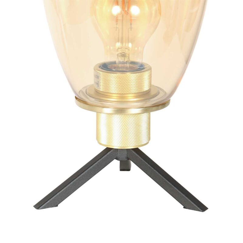 steinhauer-tafellamp-reflexion-amberkleurig-glasmetaal-ø15cm-e27-2682me-1
