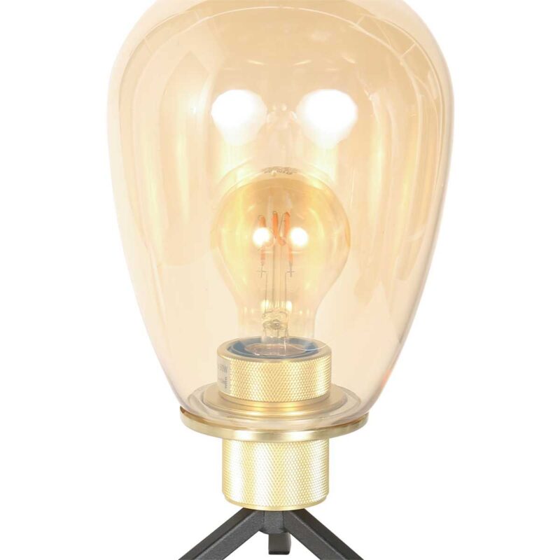 steinhauer-tafellamp-reflexion-amberkleurig-glasmetaal-ø15cm-e27-2682me-1