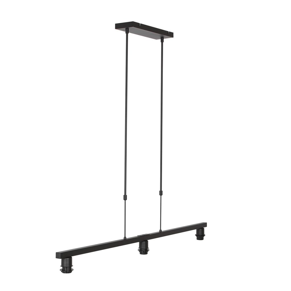 Moderne metalen hanglamp zwart Steinhauer Stang - Afbeelding 9