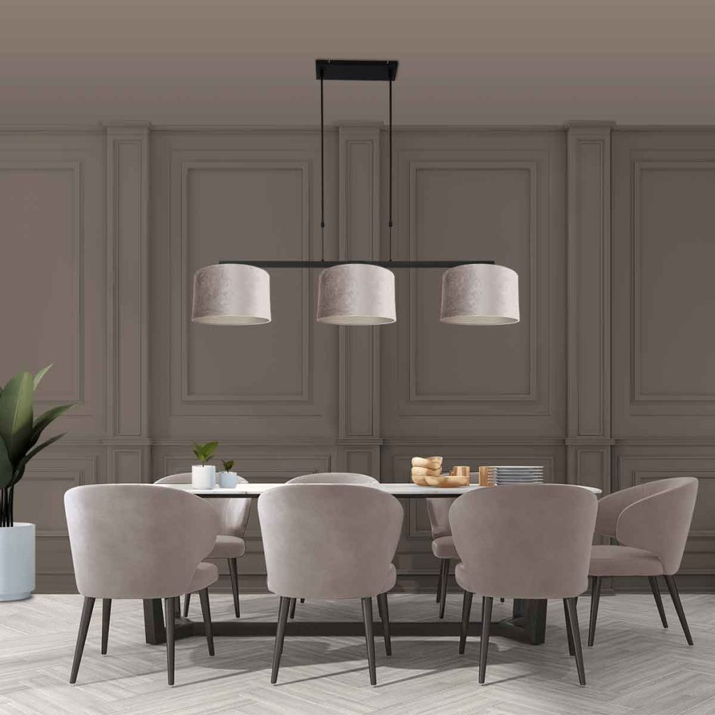 Moderne hanglamp zwart metaal Steinhauer Stang - Afbeelding 3