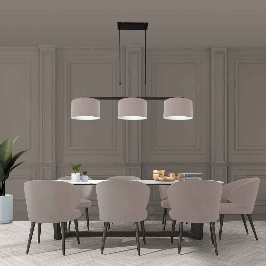 Moderne metalen zwarte hanglamp Steinhauer Stang - Afbeelding 3
