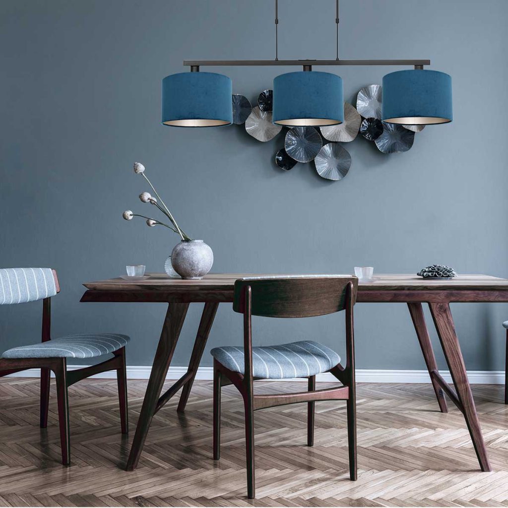 Moderne zwarte metalen hanglamp Steinhauer Stang - Afbeelding 3