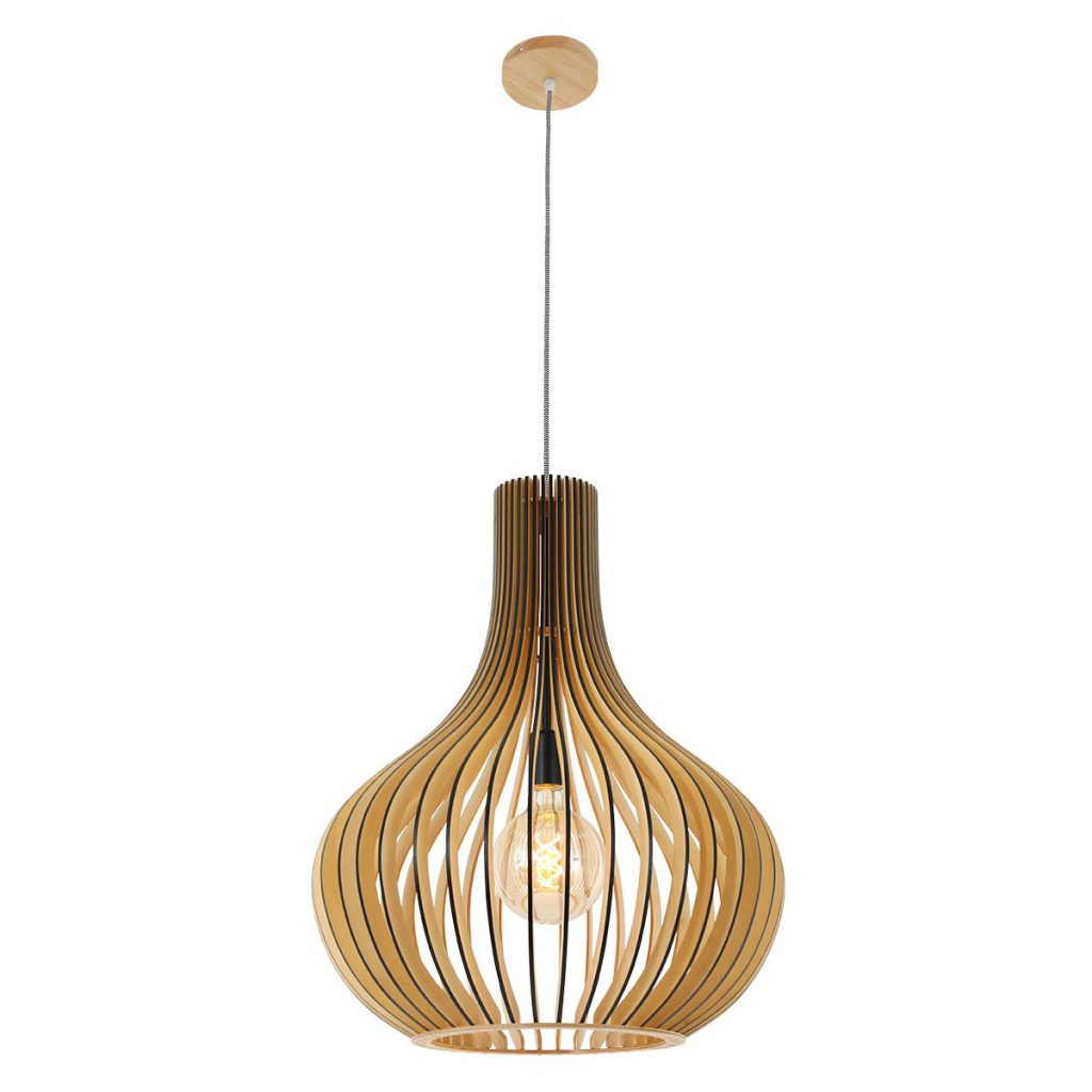 Houten hanglamp met spijlen druppel Steinhauer Smukt - Afbeelding 16