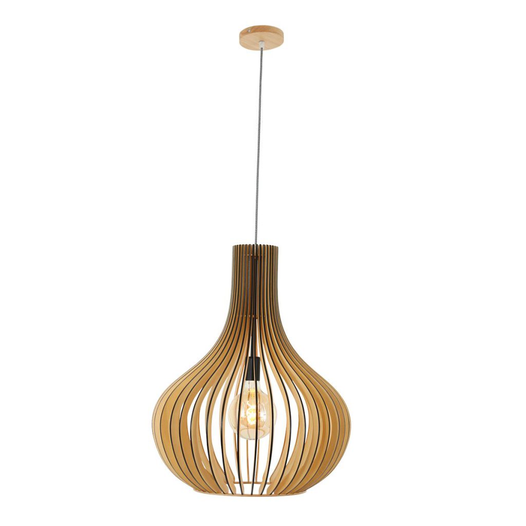 Houten hanglamp met spijlen druppel Steinhauer Smukt - Afbeelding 17