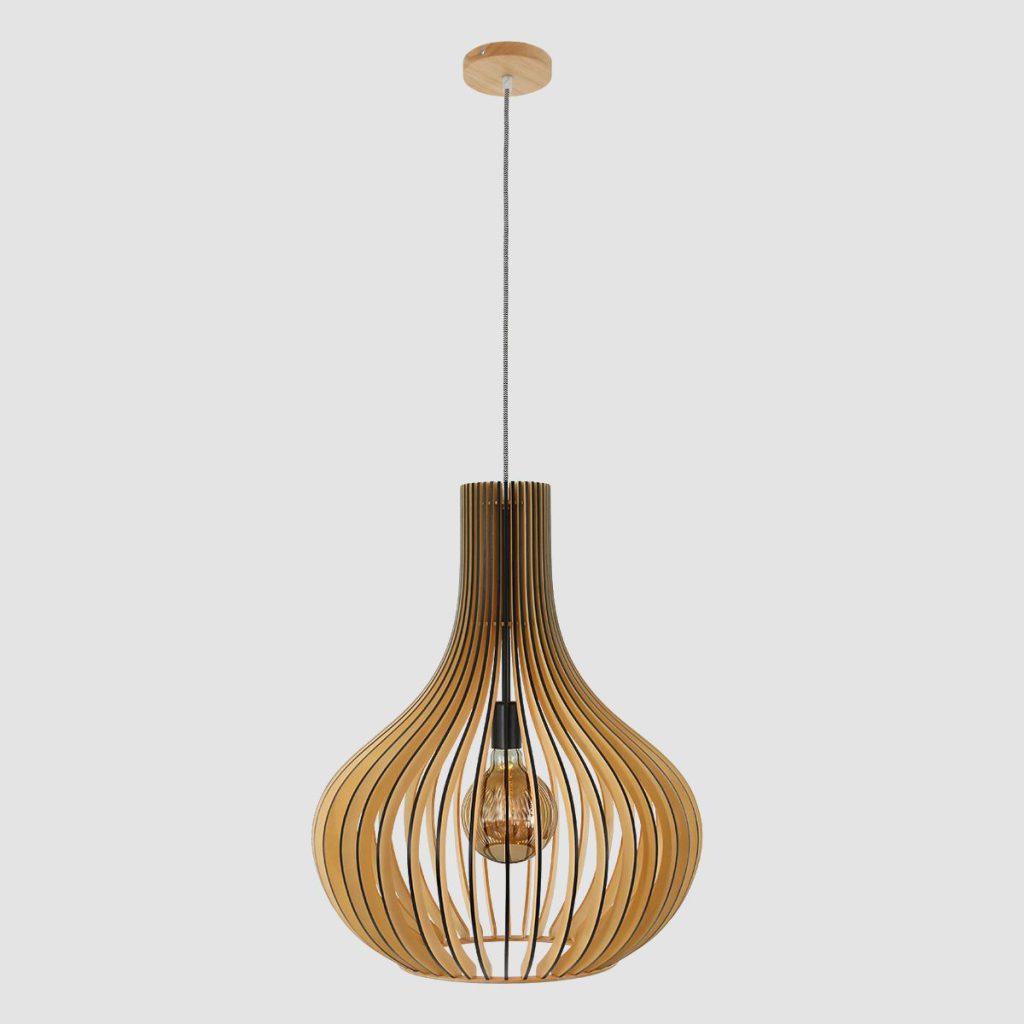 Houten hanglamp met spijlen druppel Steinhauer Smukt - Afbeelding 19