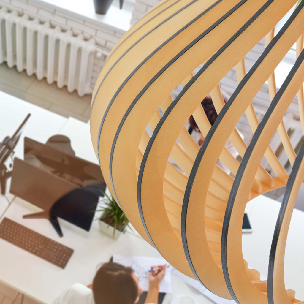 Houten hanglamp met spijlen druppel Steinhauer Smukt - Afbeelding 4