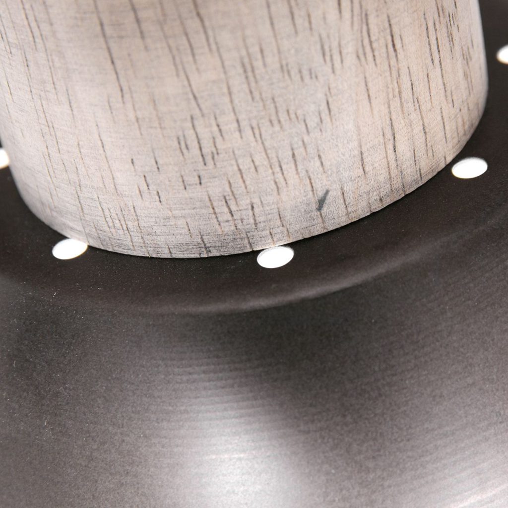 Houten ronde plafondlamp 3 spots Mexlite Gearwood - Afbeelding 5