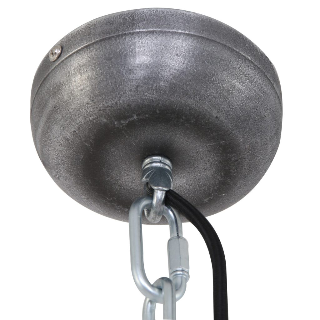 Koepelvormige ruw zwarte hanglamp metaal/glas Steinhauer Bikkel - Afbeelding 11